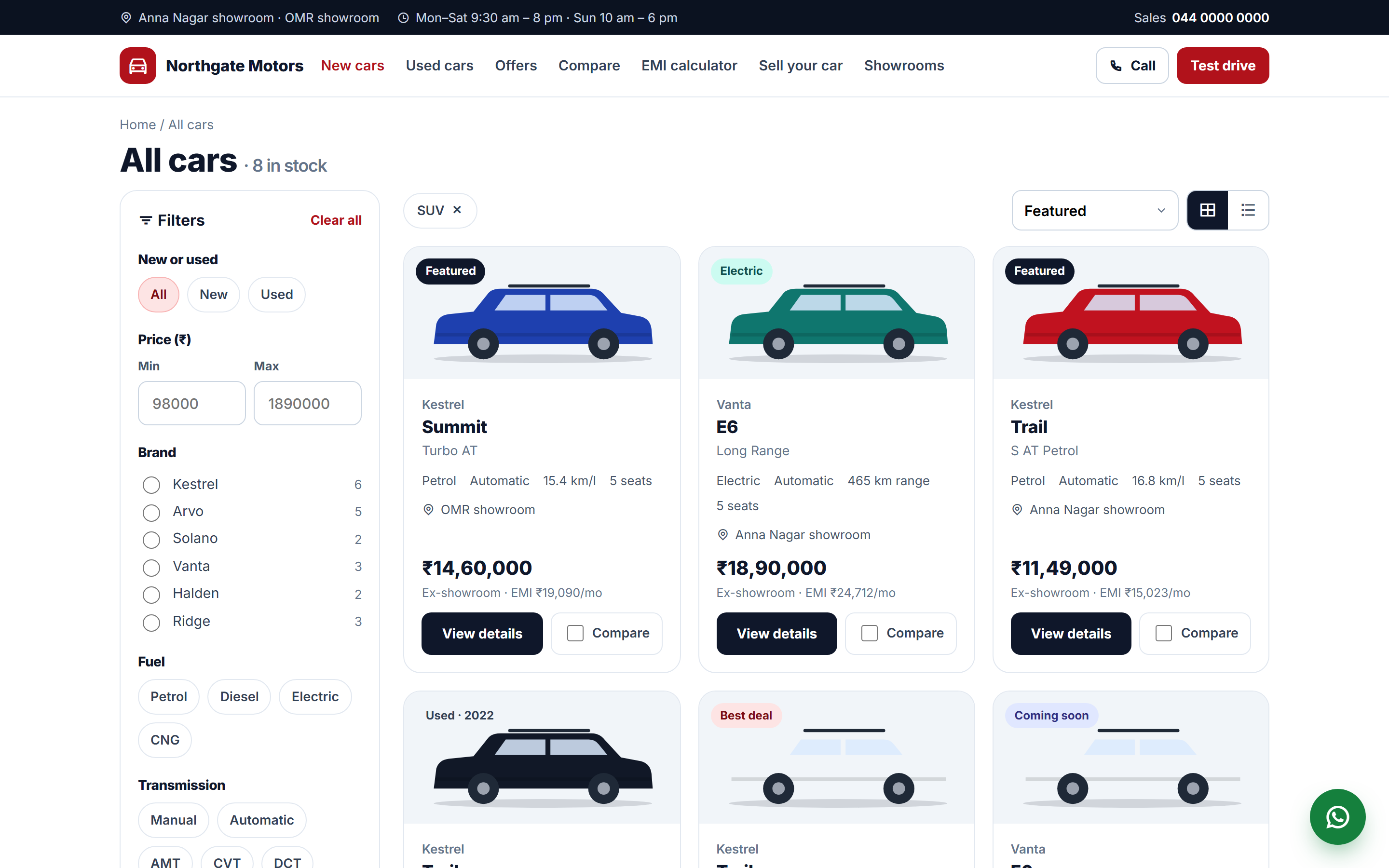 Automobile Dealership Website & Sales CRM Software screenshot