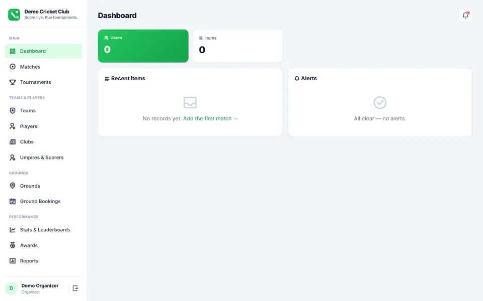 Cricket Scoring & Tournament Management Software