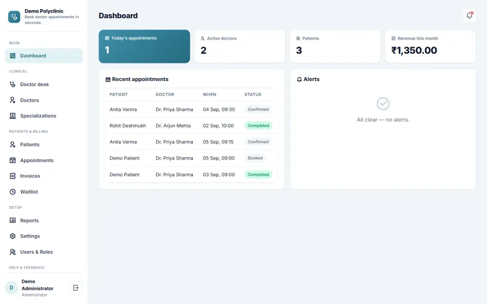 Doctor Appointment Booking Software