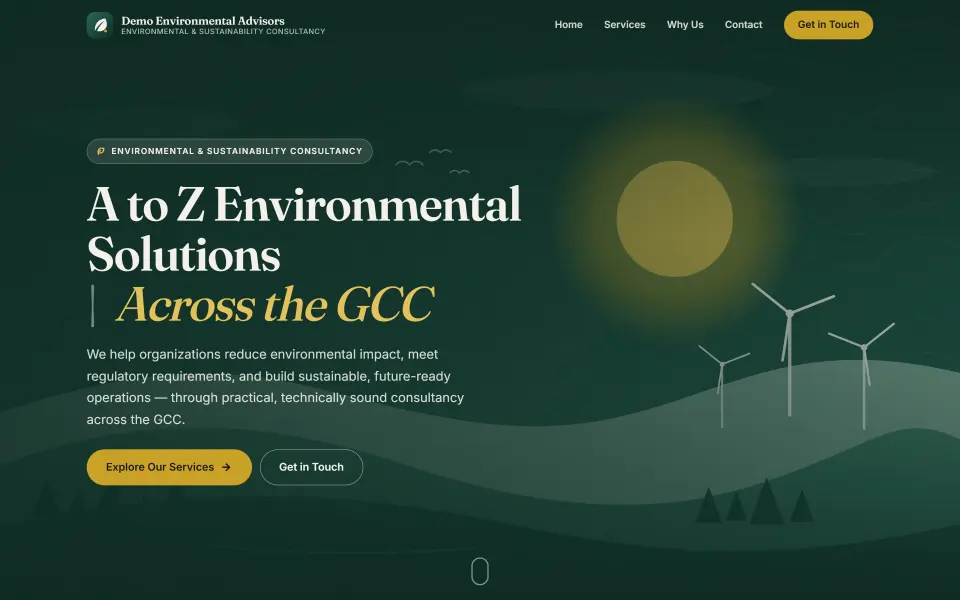 Environmental & Sustainability Consultancy Platform