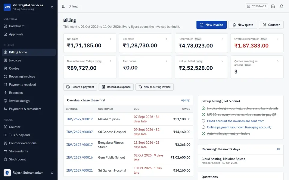 GST Invoicing & Billing Software