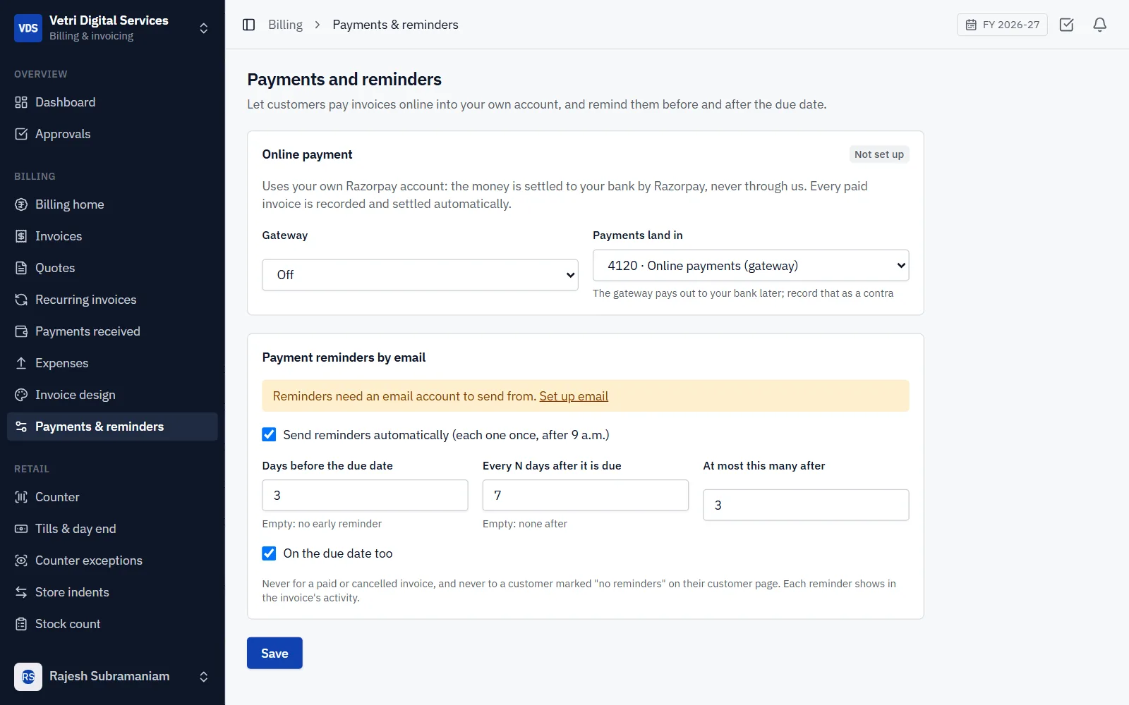 GST Invoicing & Billing Software screenshot