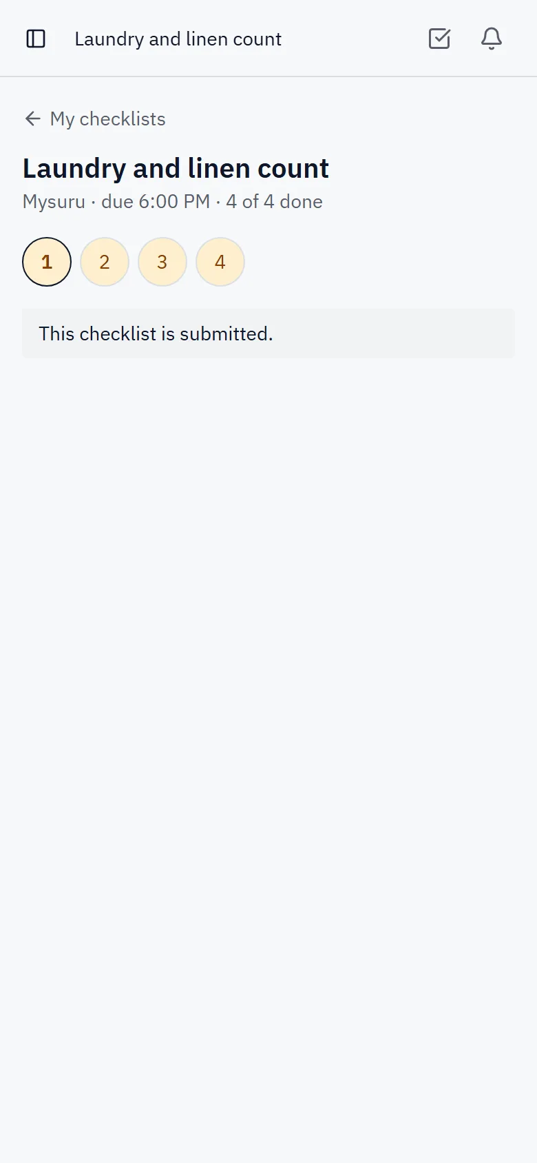 Hotel Checklists Software for Hotels and Guest Houses screenshot