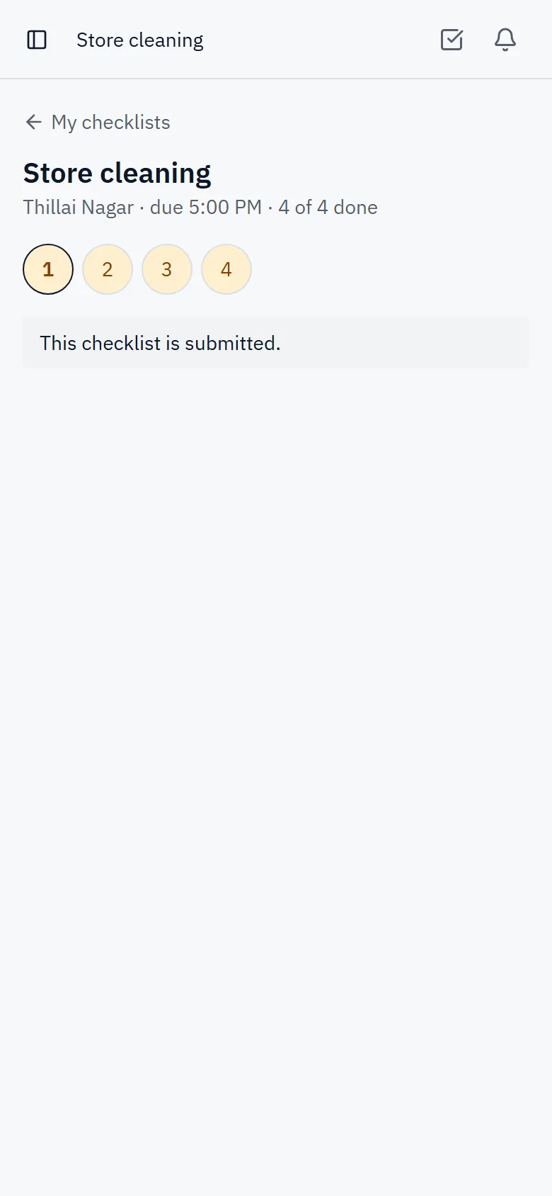 Store Checklists Software for Retail Chains screenshot